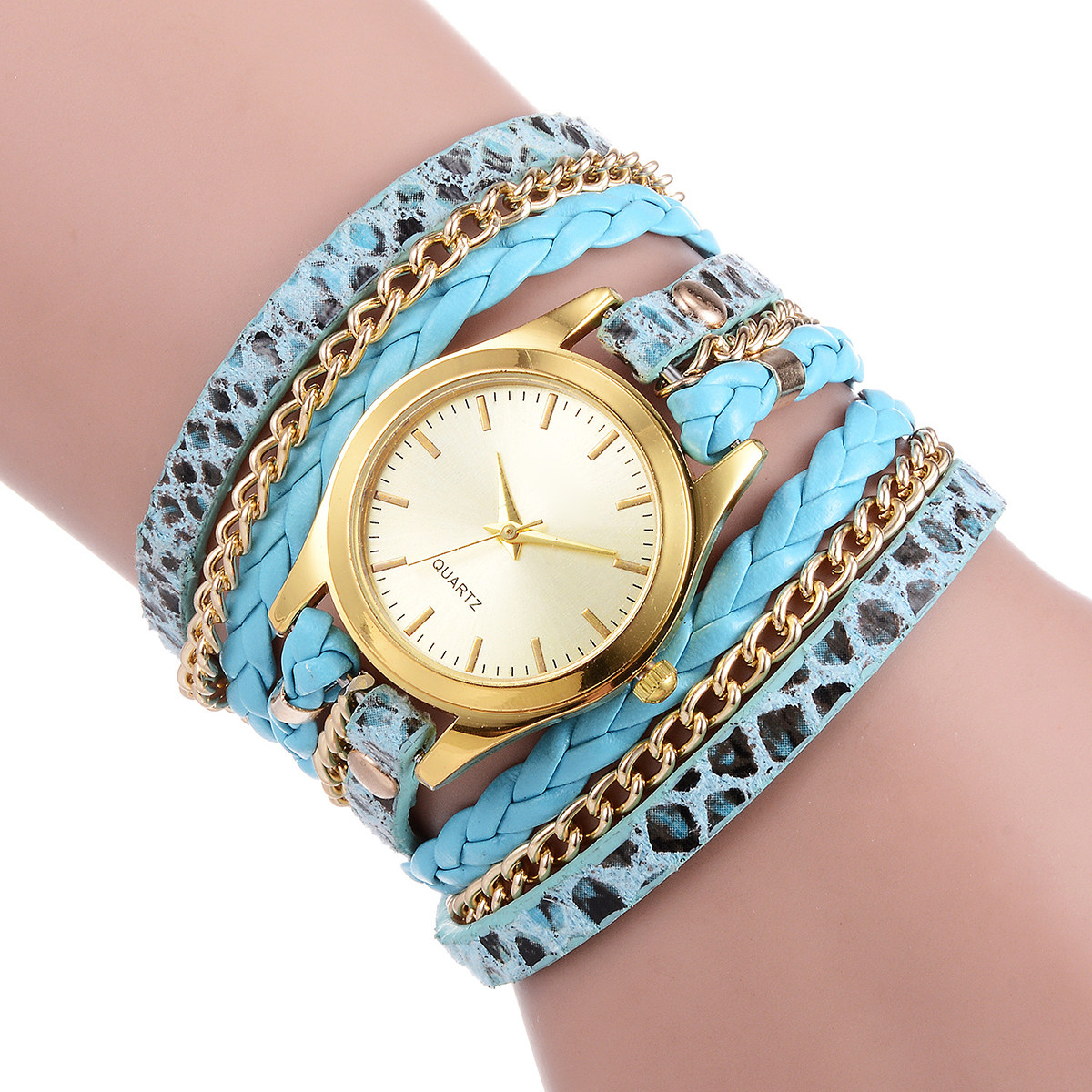 Luxury Watch White - Women Leopard Texture Quartz Watch Gold