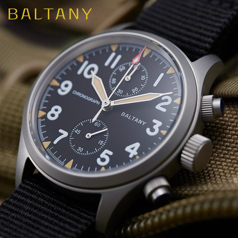 Chronograph Flyback Watch - Baltany S5033 Chronograph Watch Man Pilot