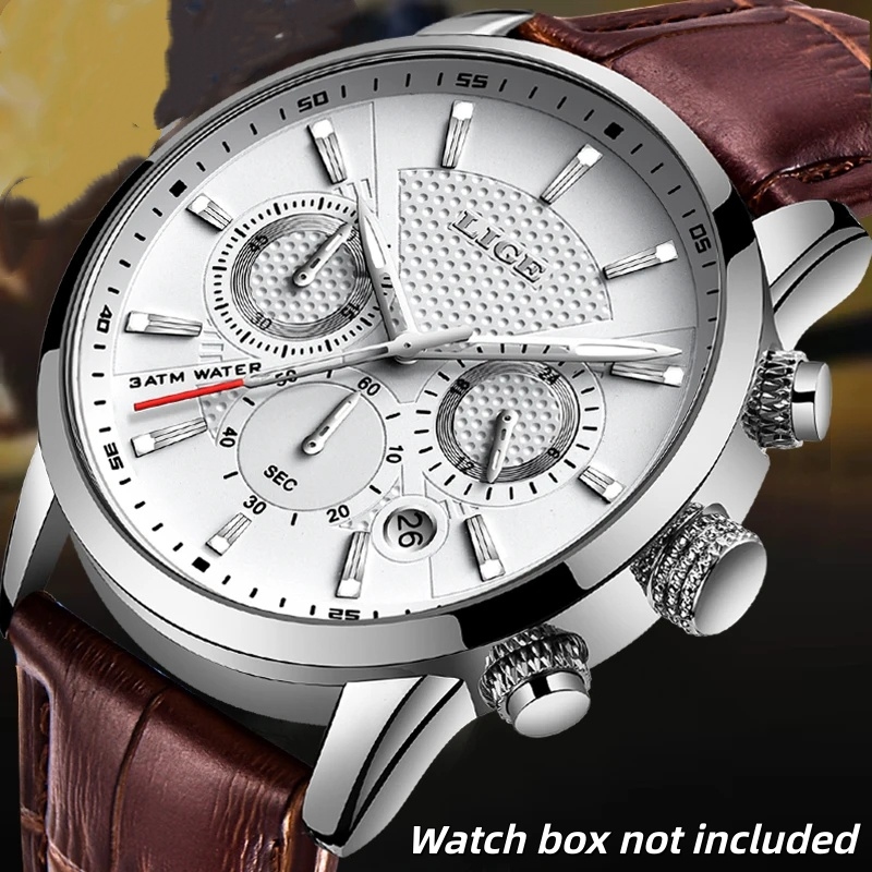 Luxury Watch Tier - 2026 New Men's Leather Watch Fashion