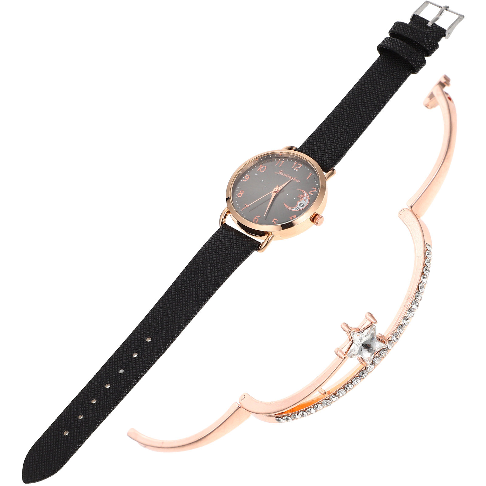 Luxury Watch White - 1Set Elegant Star Moon Women Watch