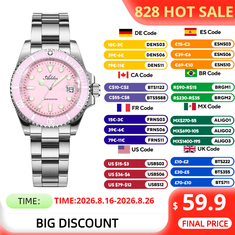 Luxury Watch Case Travel - ADDIES 36mm 50m Waterproof Women's Watches