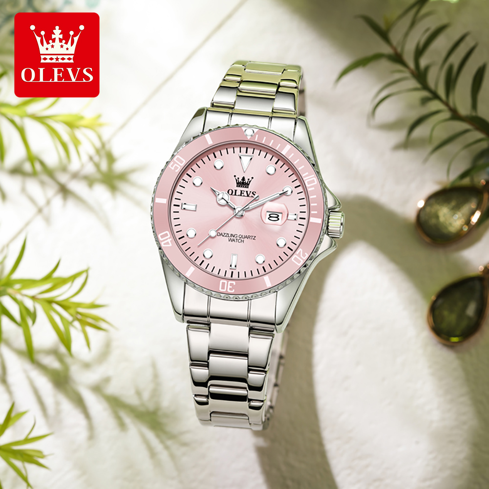 Luxury Watch Green - OLEVS Luxury Quartz Women's Watches Steel