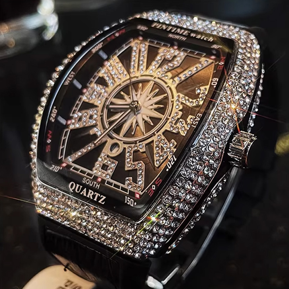 Luxury Watch All Black - Premium Brand Luxury Diamond Watch Digital
