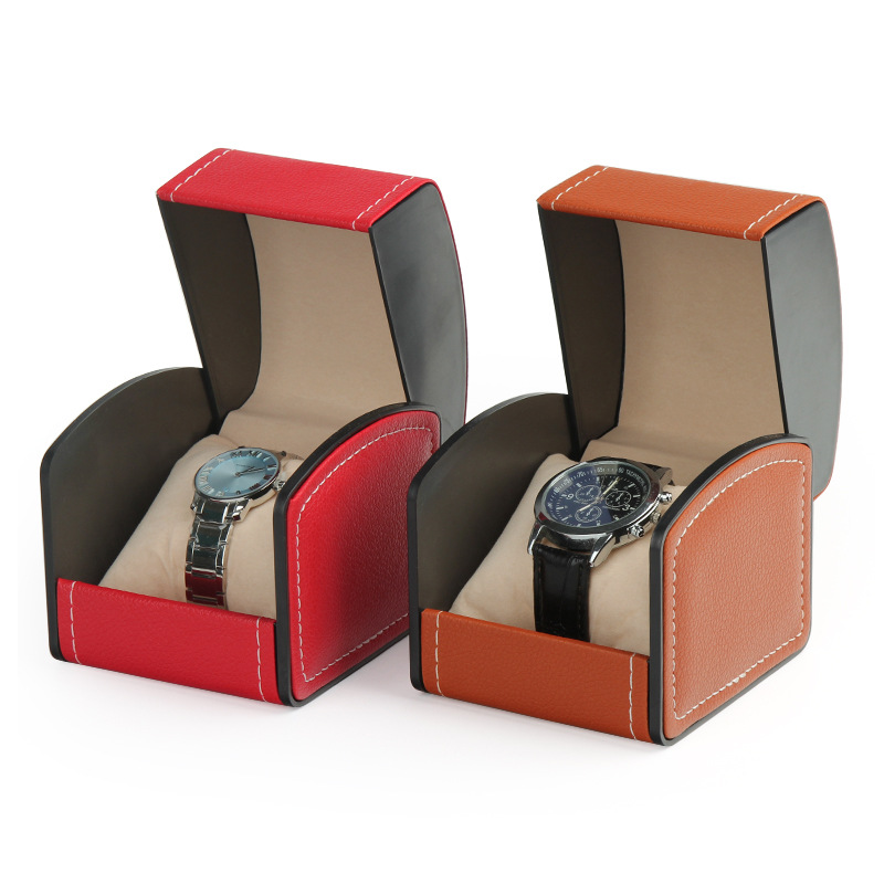 Luxury Watch Stand - PU Leather Watch Box Display Case–Hinged