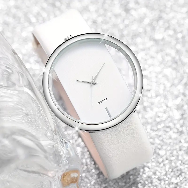 2pcs Fashion White Simple Watc - Luxury Watch White review and price