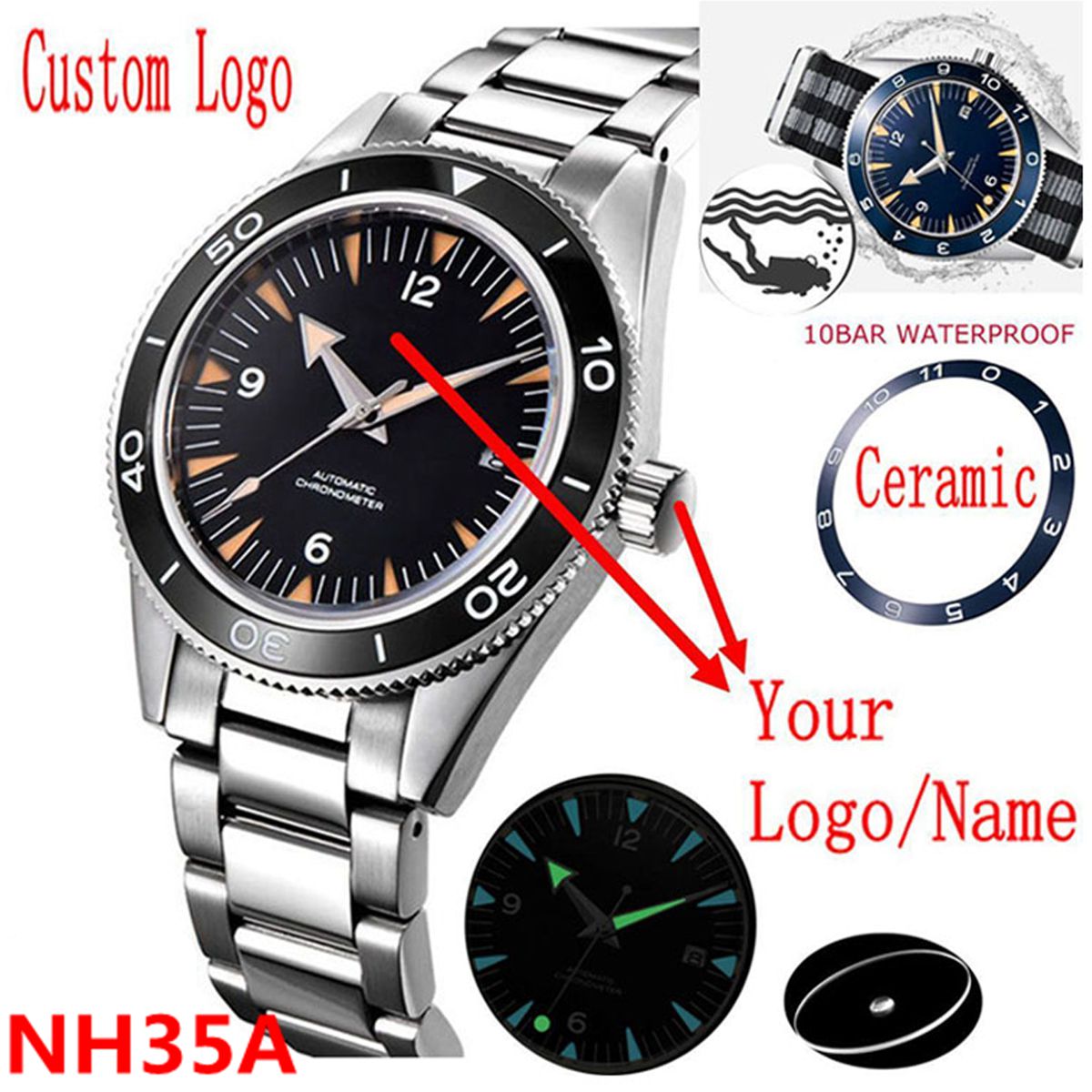 Custom Logo NH35 Movement Watc - Luxury Watch Exchange review and price