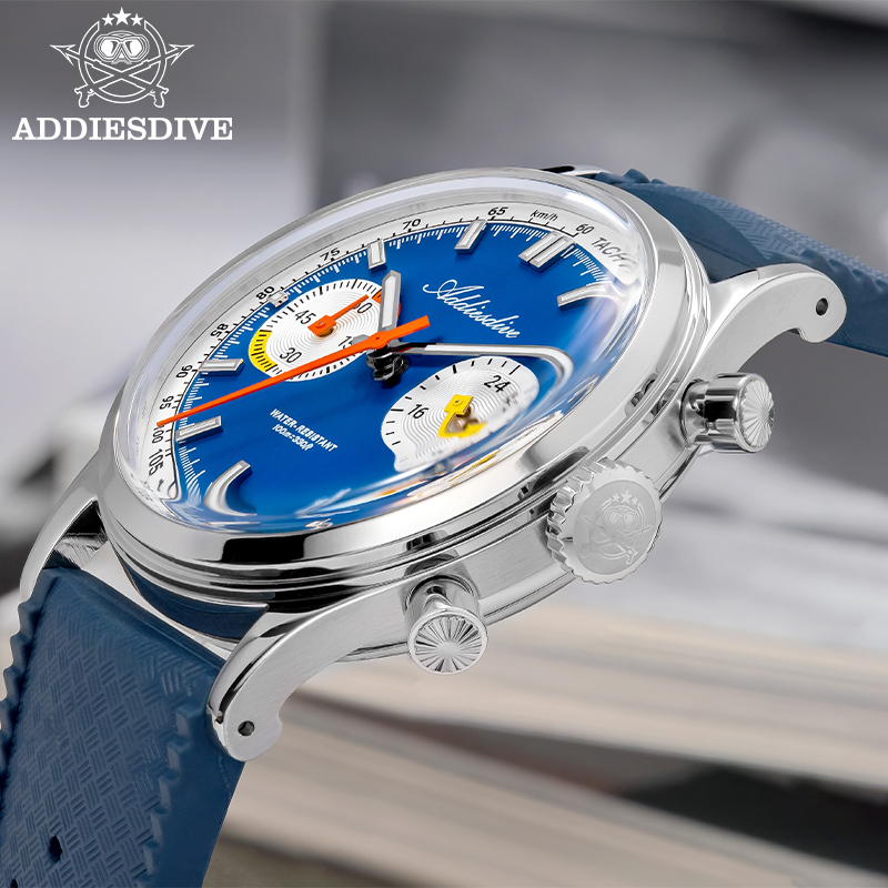 ADDIESDIVE Men Quartz Chronogr - Luxury Watch With Rubber Strap review and price