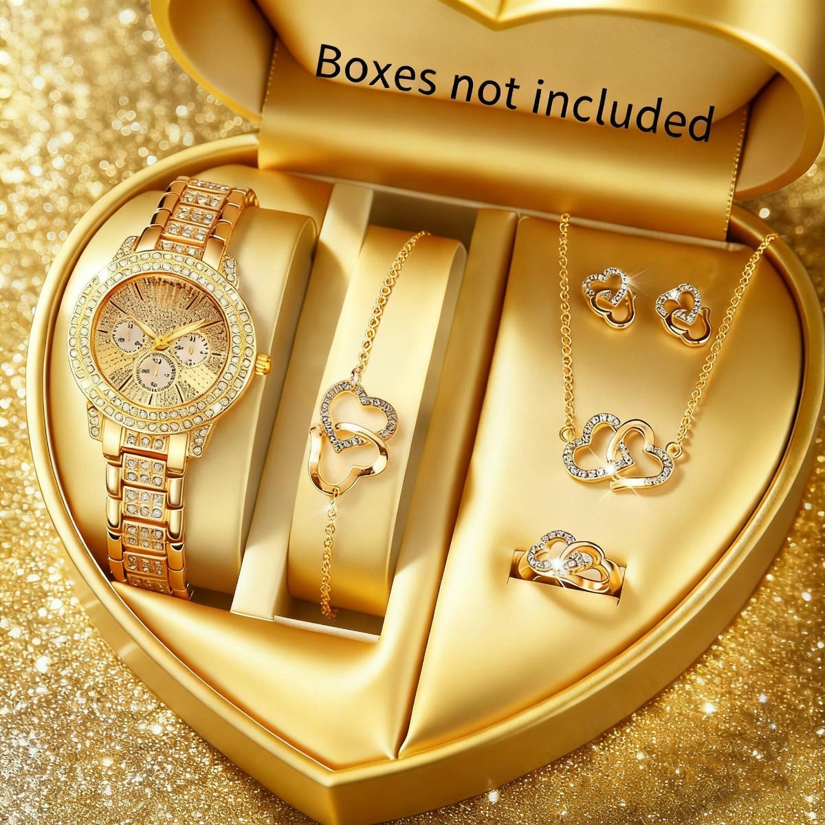 6PCS Luxury Rhinestone Women W - Luxury Watch Case Travel review and price