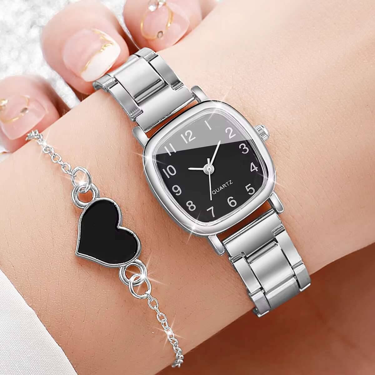 2PCS Fashion Women Watches Set - Open Heart Watch review and price