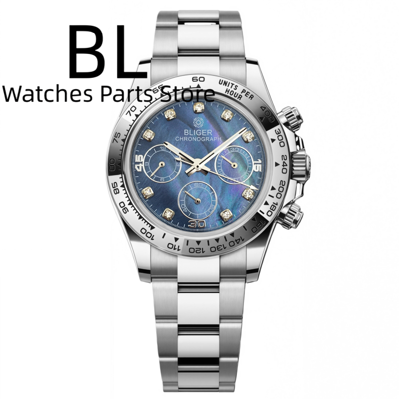 BLIGER 39mm Luxury VK63 Men's  - Luxury Watch German review and price