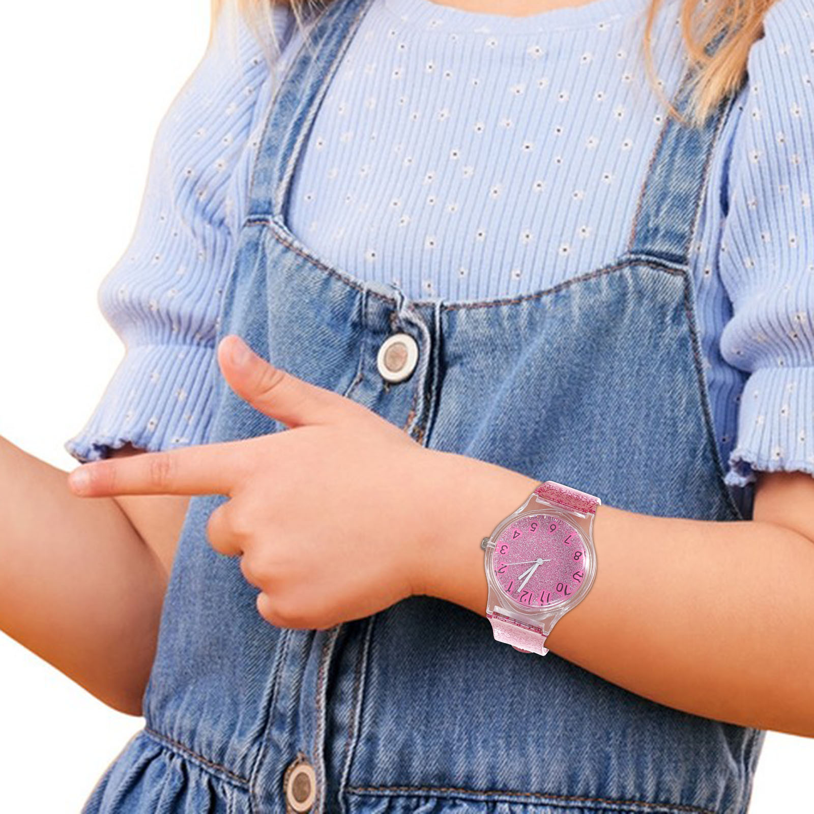 Kids Watch Colorful Shining De - Luxury Watch White review and price