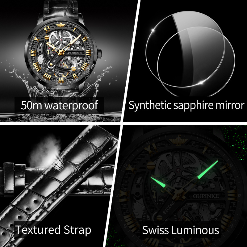 OUPINKE 3173 Original Leather  - Chronograph Flyback Watch review and price