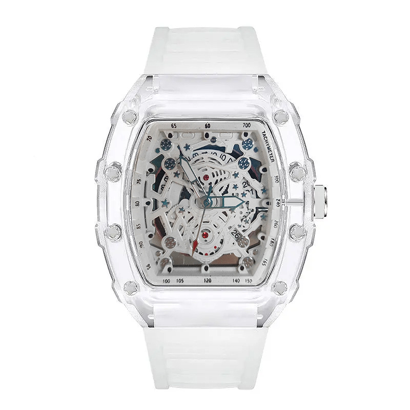 Tonneau Fashion Quartz Watch M - Luxury Watch With Rubber Strap review and price