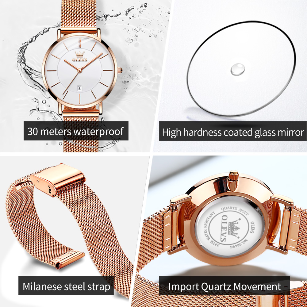 OLEVS Woman Watch 5869 Elegant - Luxury Watch Logo review and price