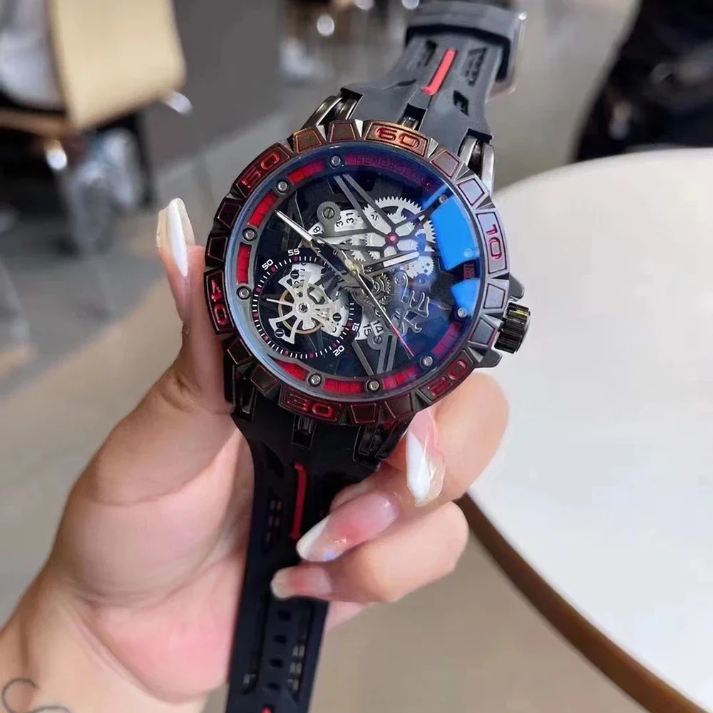 3D Quartz Watches Men Luxury C - Luxury Watch With Rubber Strap review and price