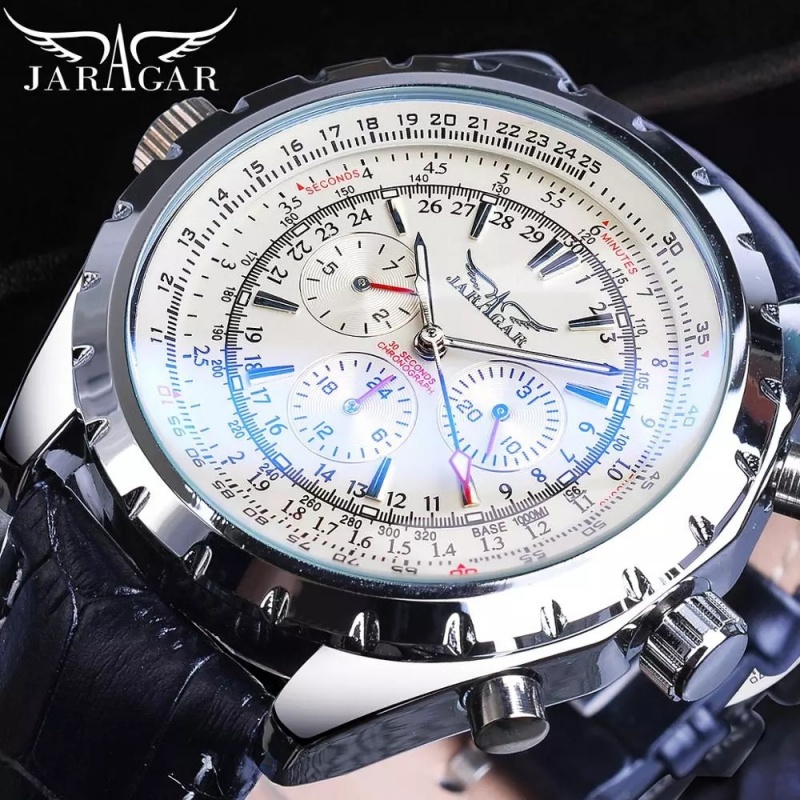 JARAGAR 212 Elegant Automatic  - Chronograph Flyback Watch review and price