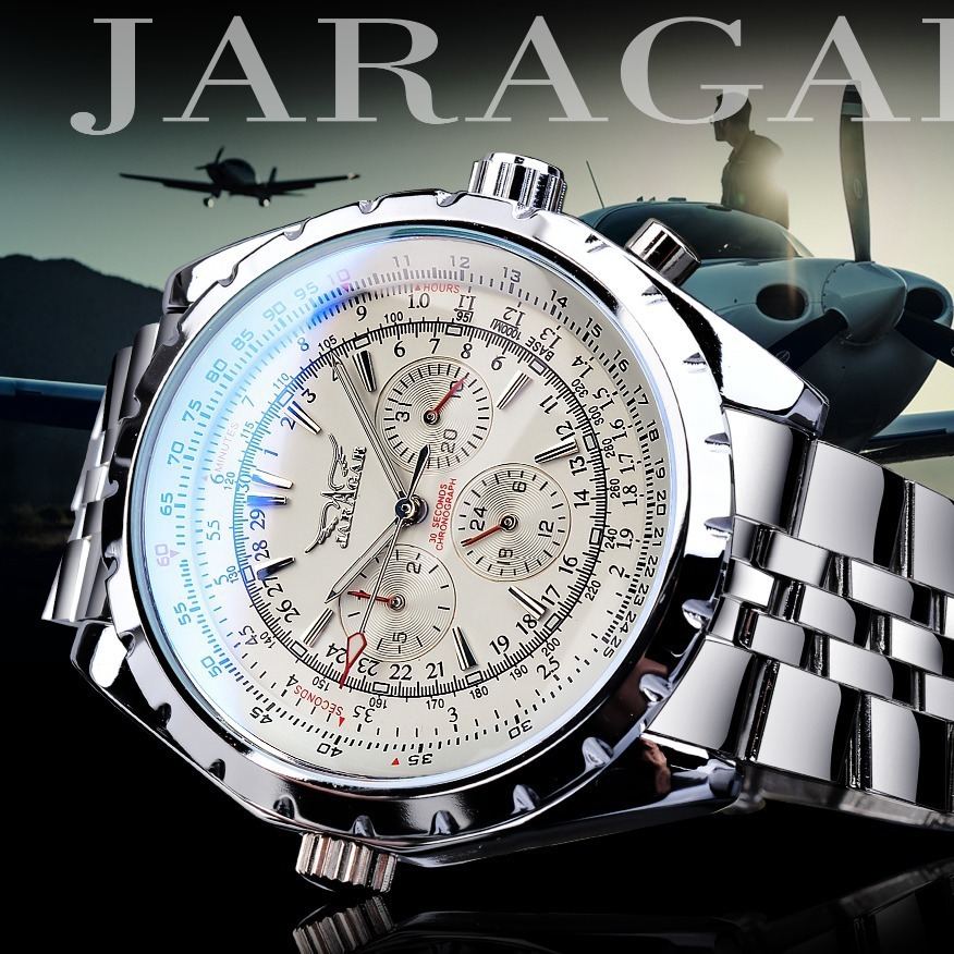 JARAGAR 212 Elegant Automatic  - Chronograph Flyback Watch review and price