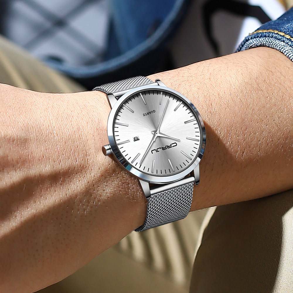 CRRJU New Fashion Mens Watches - Dress Watch Ultra Thin review and price