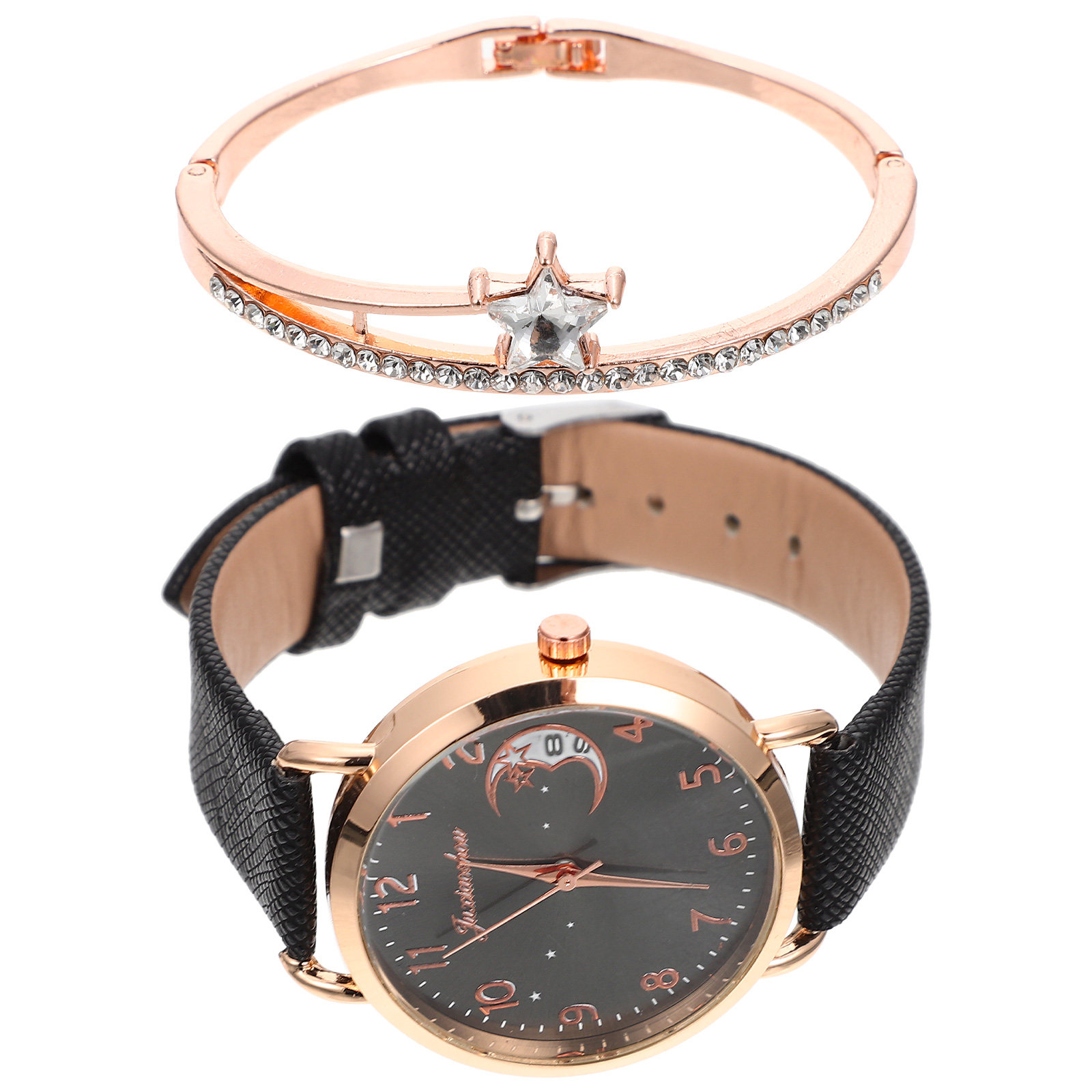 1Set Elegant Star Moon Women W - Luxury Watch White review and price