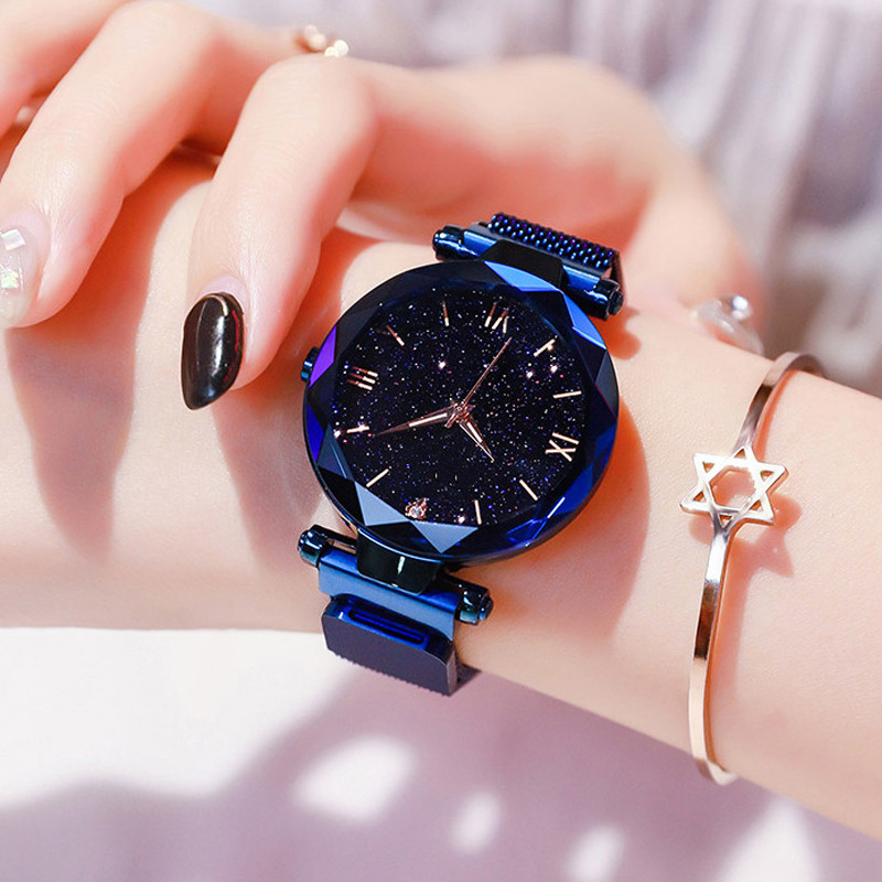 Womens Fashion Starry Sky Watc - Luxury Watch With Rubber Strap review and price