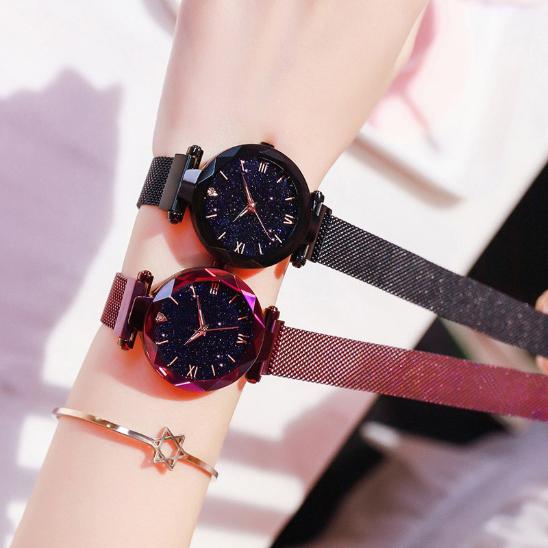 Womens Fashion Starry Sky Watc - Luxury Watch With Rubber Strap review and price