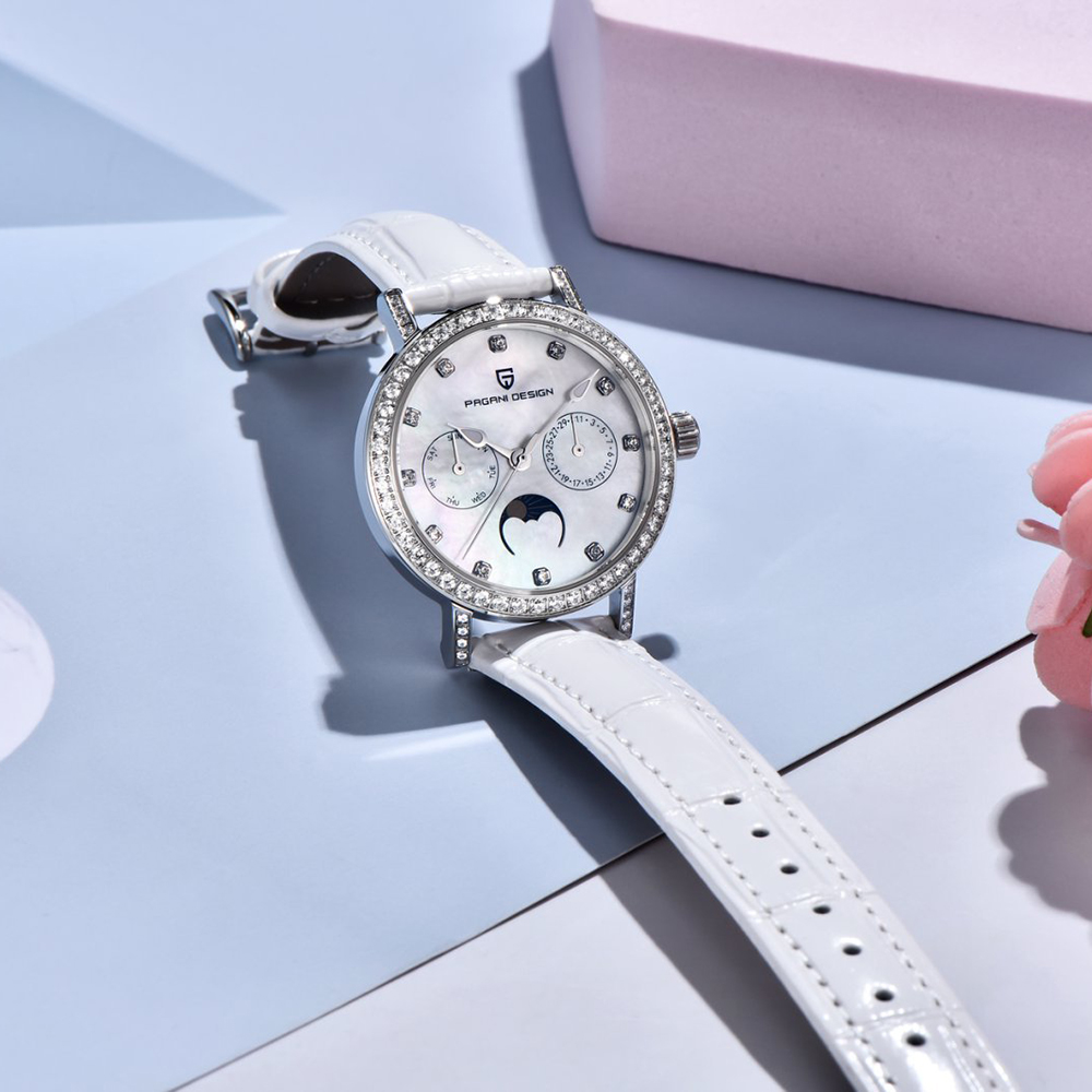 PAGANI DESIGN Women Quartz Wat - Luxury Watch White review and price