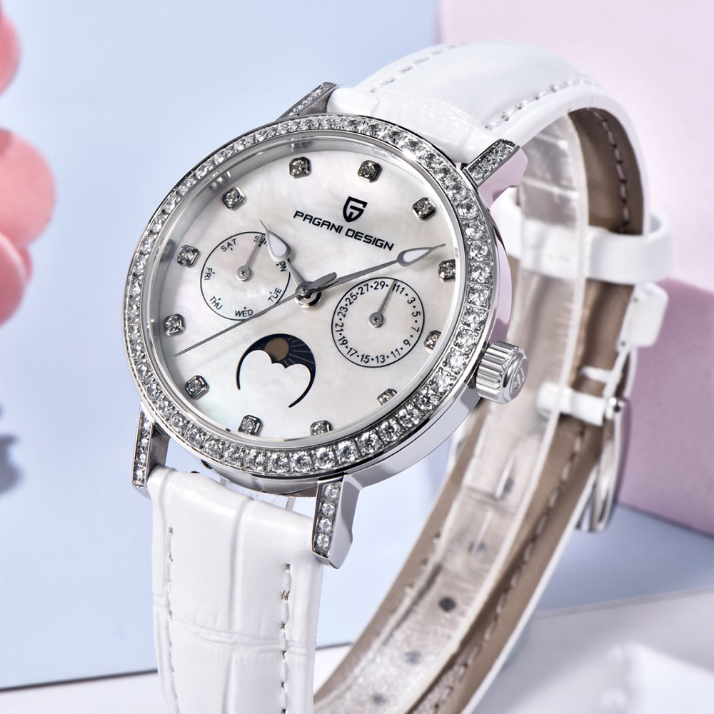 PAGANI DESIGN Women Quartz Wat - Luxury Watch White review and price