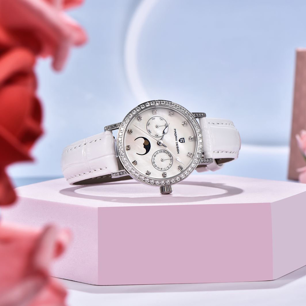 PAGANI DESIGN Women Quartz Wat - Luxury Watch White review and price