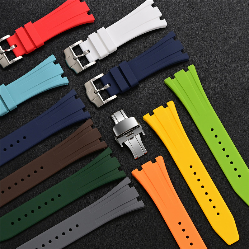 Rubber Silicone Strap 26mm for - Audemars Piguet Watch Royal Oak Offshore review and price