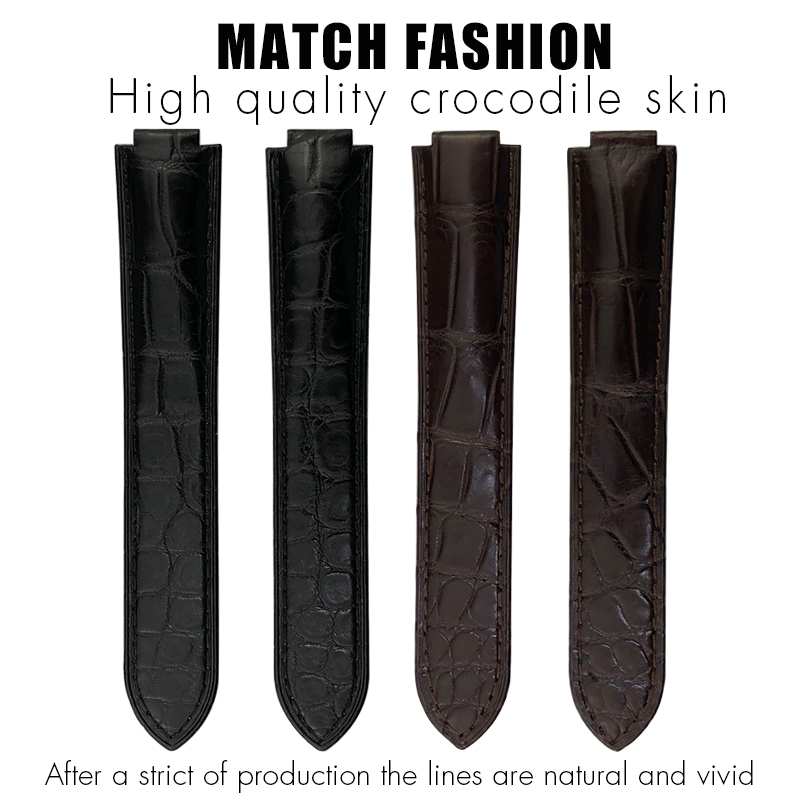 Crocodile Leather Watch Strap  - Cartier Watch Ballon Bleu review and price