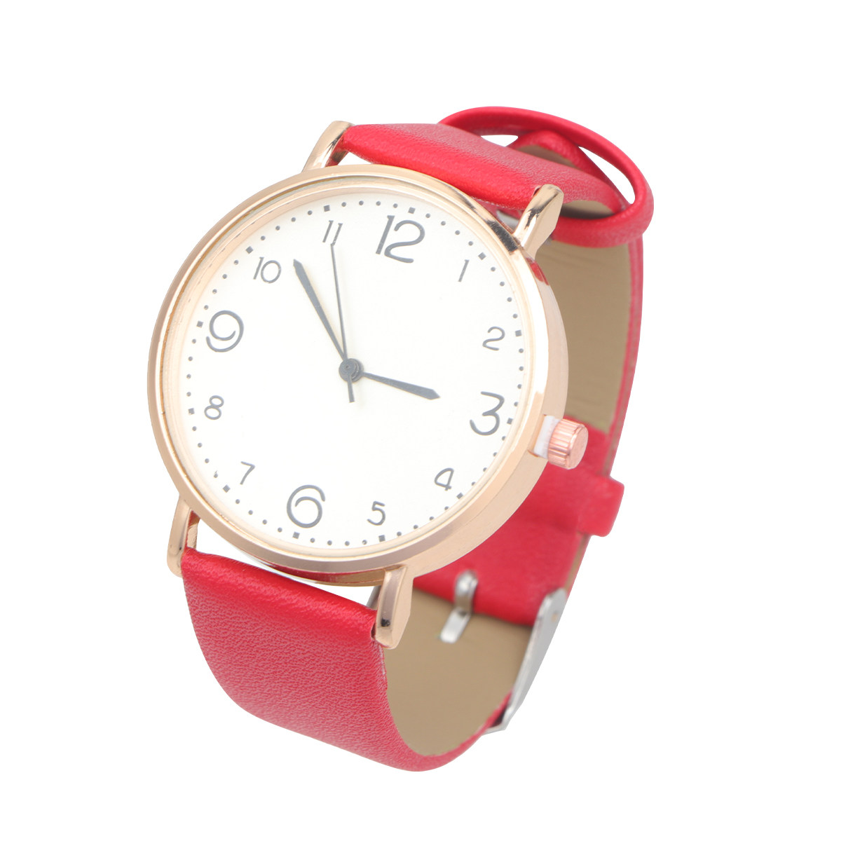 Women Quartz Watch Red PU Stra - Luxury Watch White review and price