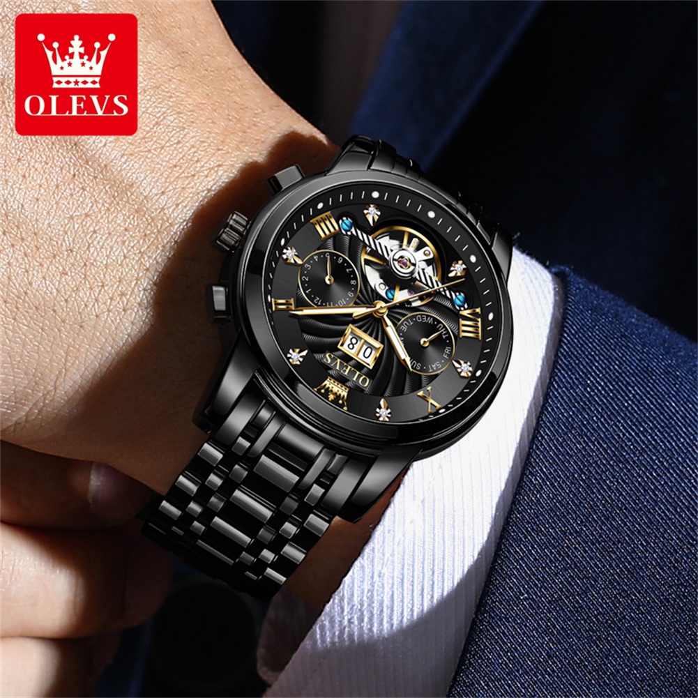 OLEVS Classic Men's Watches To - Chronograph Flyback Watch review and price