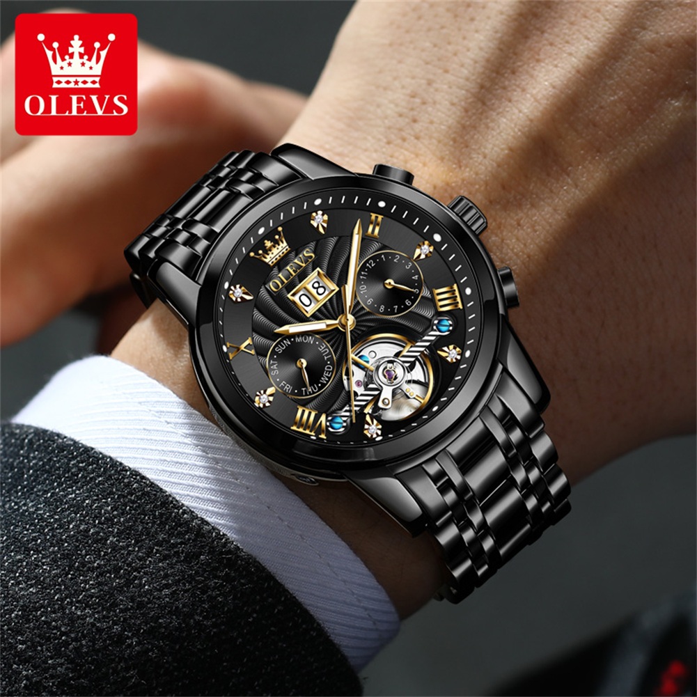 OLEVS Classic Men's Watches To - Chronograph Flyback Watch review and price