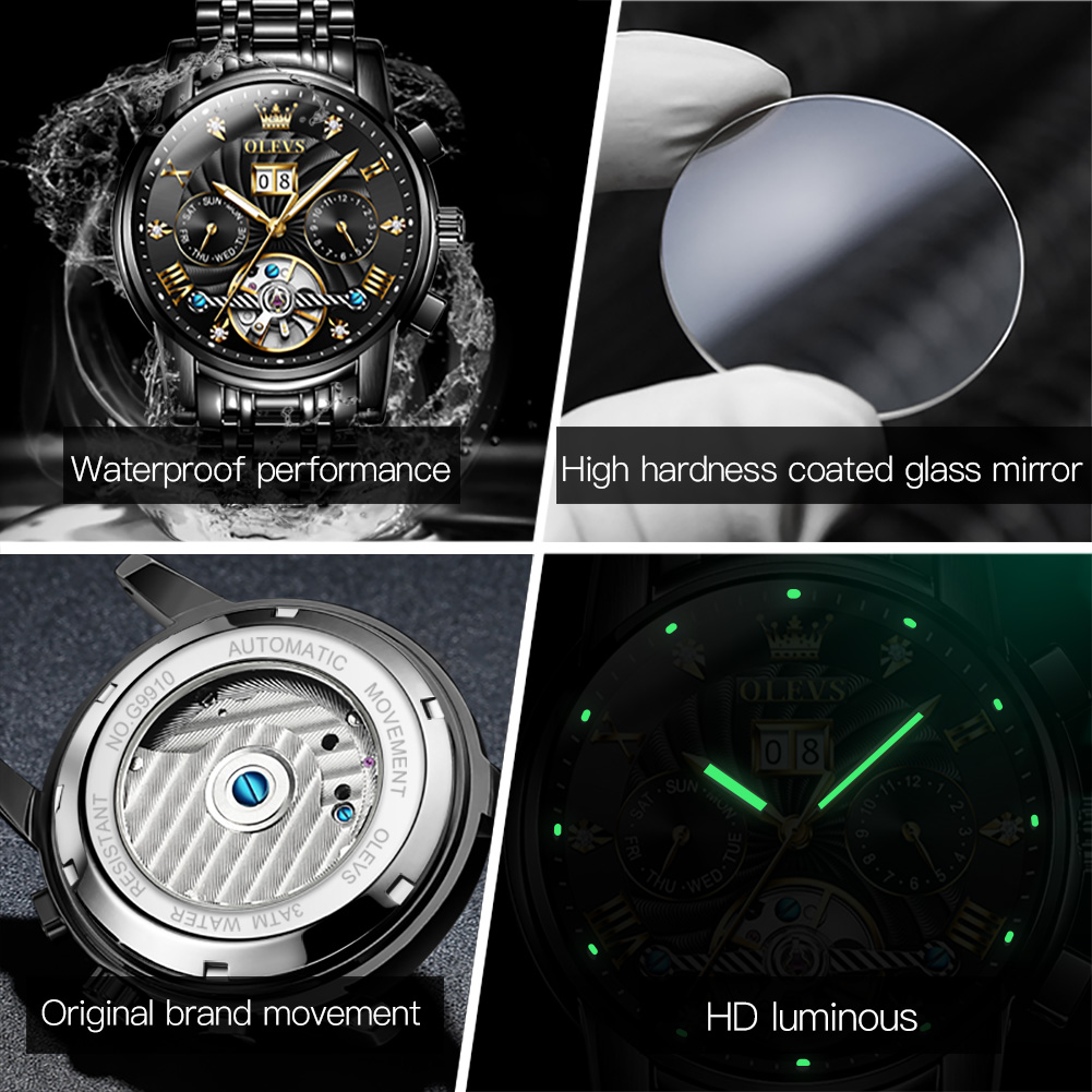 OLEVS Classic Men's Watches To - Chronograph Flyback Watch review and price