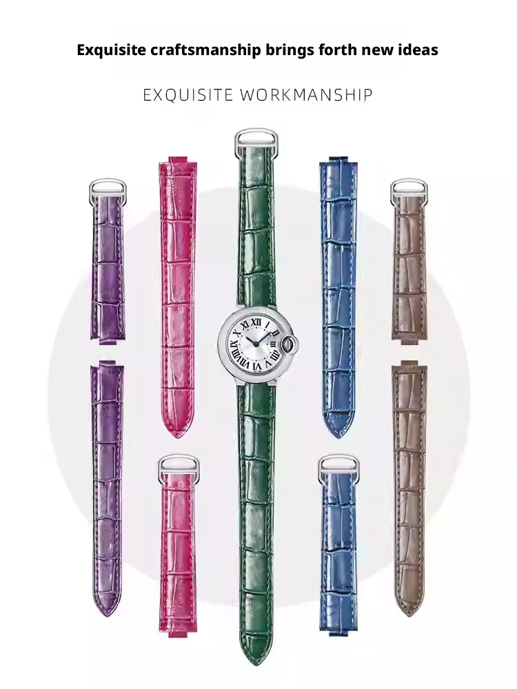 Leather watch strap for Cartie - Cartier Watch Ballon Bleu review and price