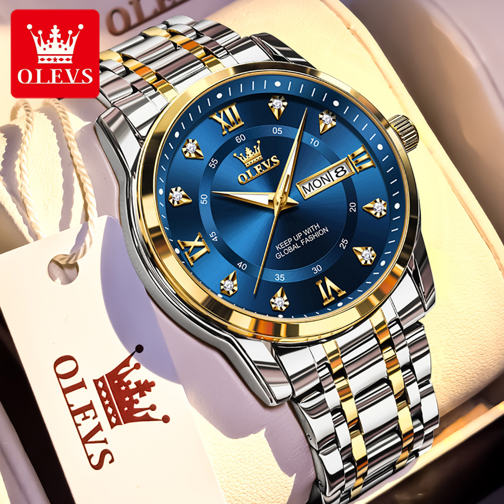 OLEVS Brand Fashion men's watc - Luxury Watch Green review and price