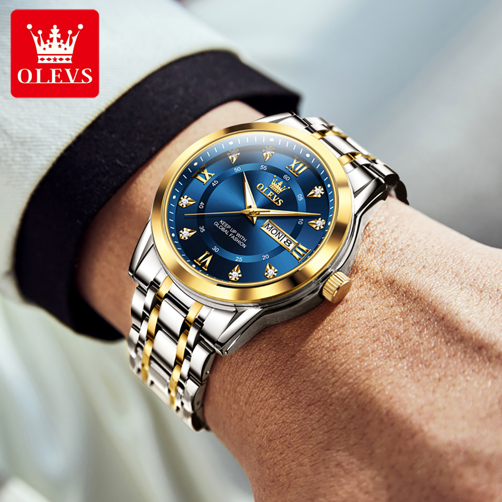 OLEVS Brand Fashion men's watc - Luxury Watch Green review and price