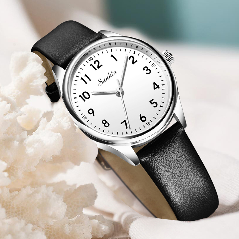 LIGE Simple Women Fashion Blac - Luxury Watch White review and price