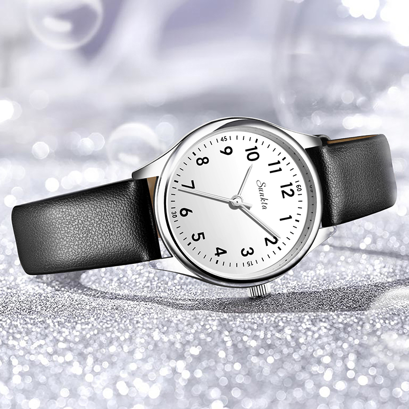 LIGE Simple Women Fashion Blac - Luxury Watch White review and price
