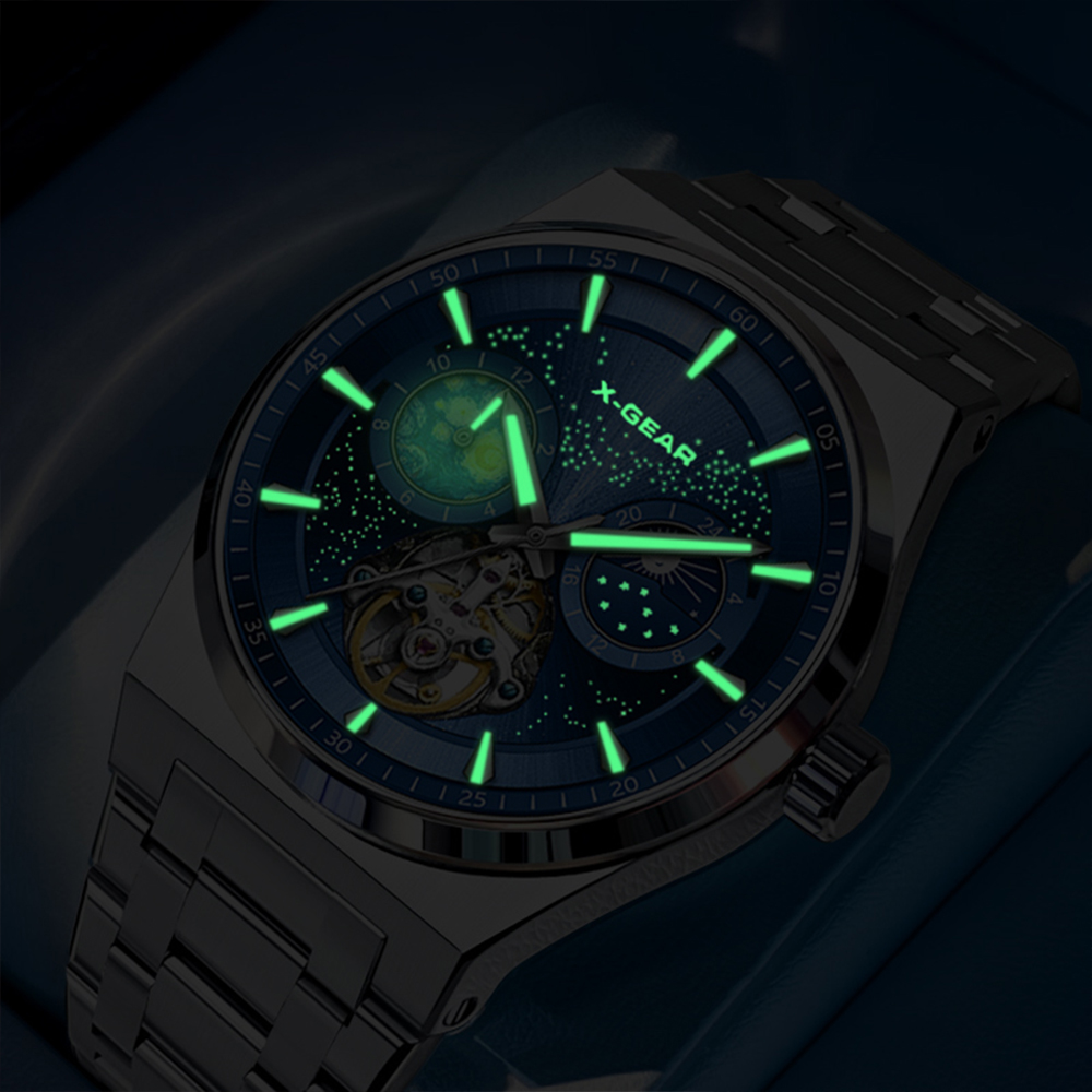 X-GEAR Flywheel Skeleton Autom - Luxury X I Watch review and price