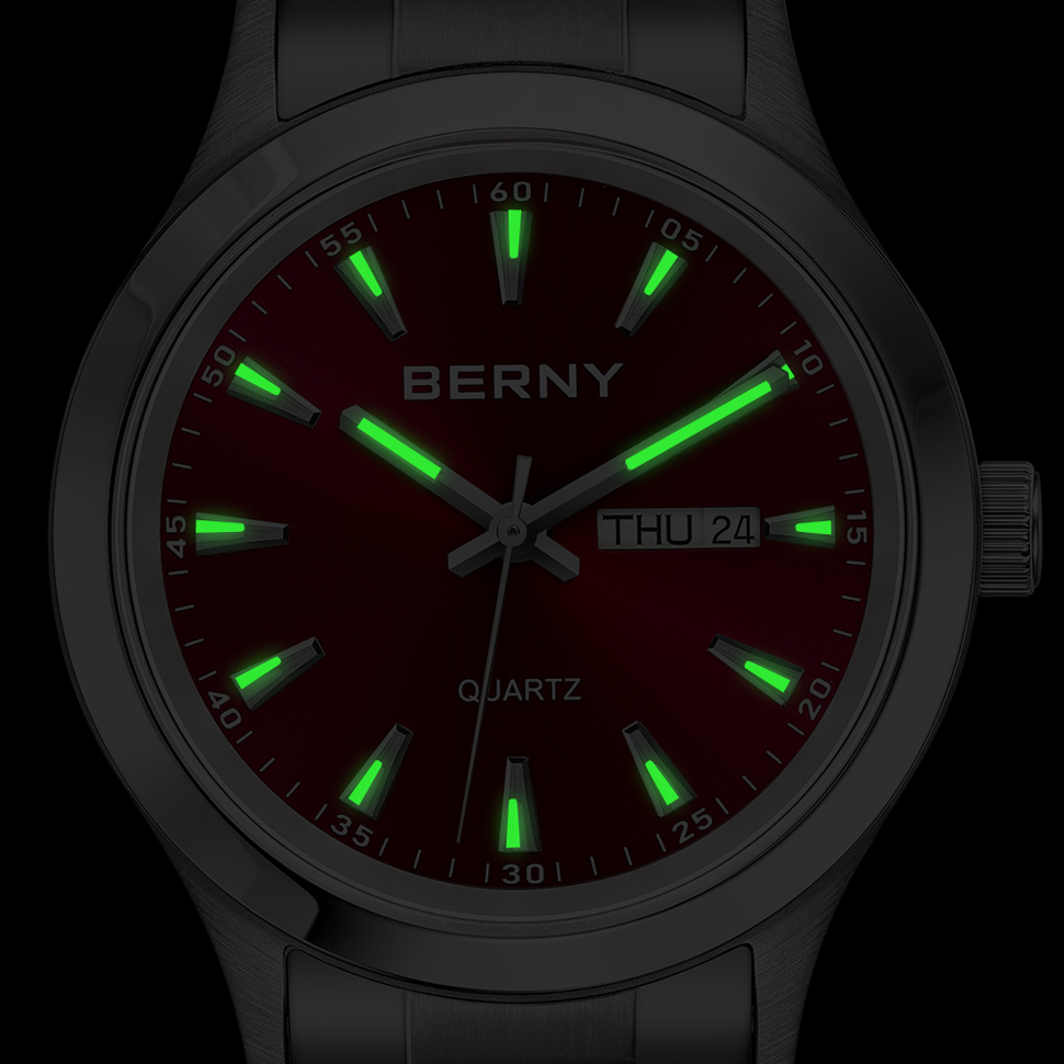 BERNY Men Quartz Watch  Fashio - Dress Watch Ultra Thin review and price