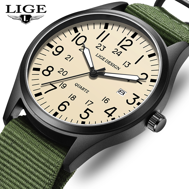 LIGE 2025 TOP NEW quartz wrist - Luxury Watch Green review and price