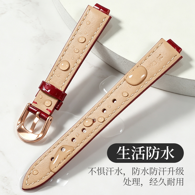Glossy Curved Lug Genuine Leat - Cartier Watch Ballon Bleu review and price
