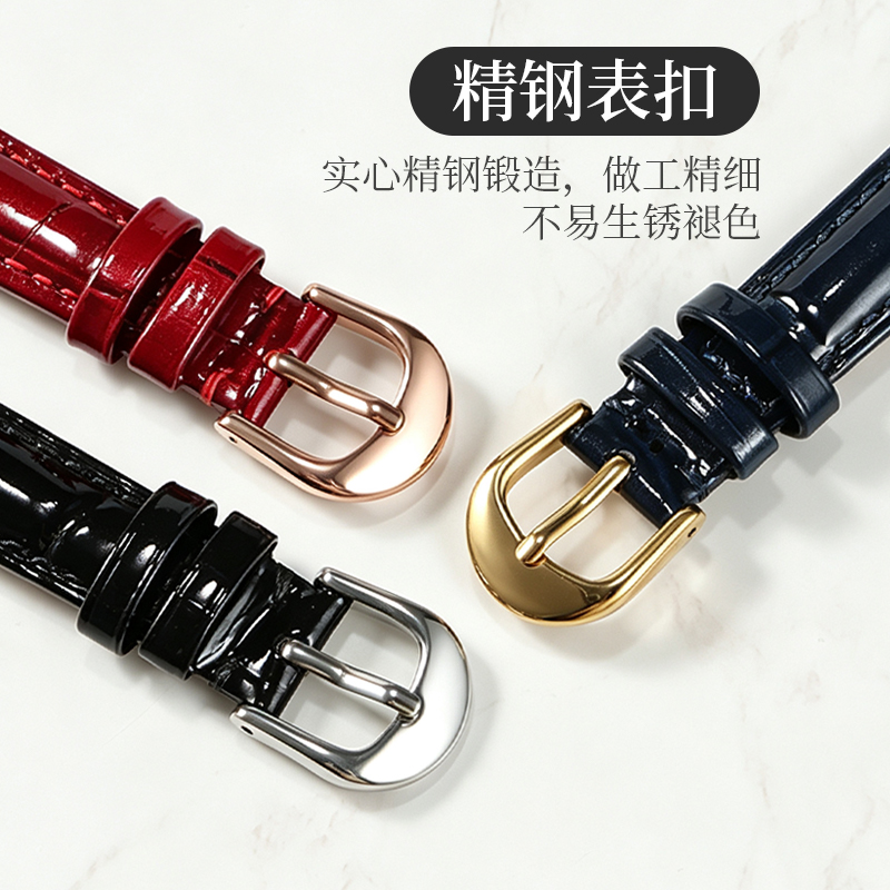 Glossy Curved Lug Genuine Leat - Cartier Watch Ballon Bleu review and price