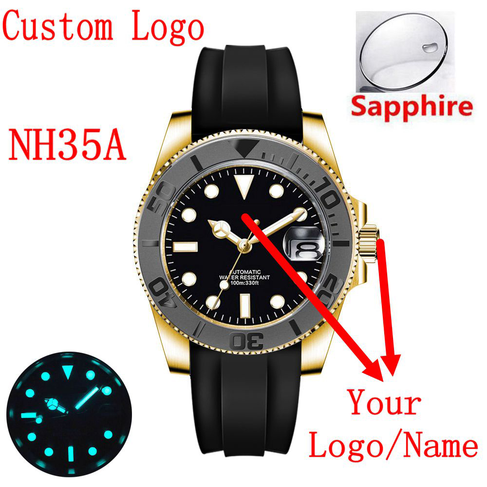 Custom logo 40mLuxury NH35/ Mi - Luxury Watch Logo review and price