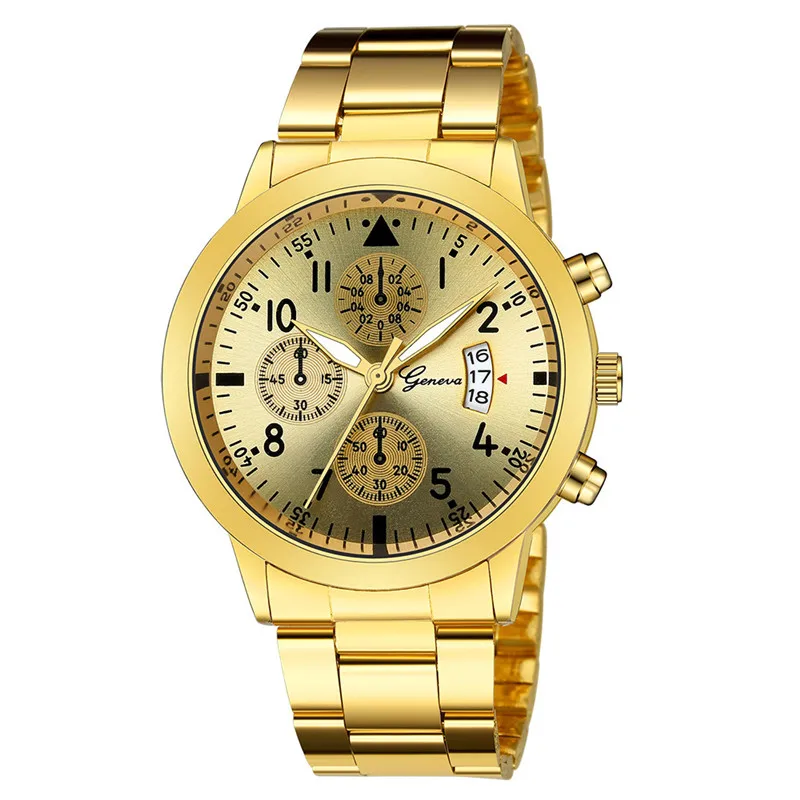 Geneva Watches Men Luxury Men  - Luxury Watch All Black review and price